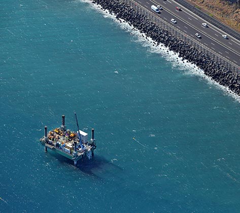 Travaux géotechnique maritime negri france