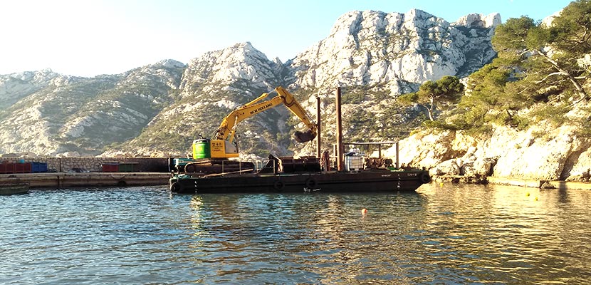 Dragage du Port de Sormiou