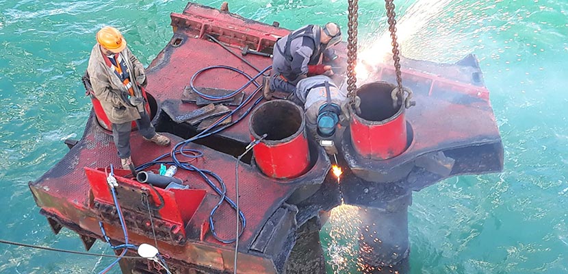 Coffre d’amarrage et enlèvement d’un duc d’albe au Wharf de Phosboucraa